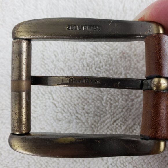 Cole Haan Men\'s Brown Leather Belt